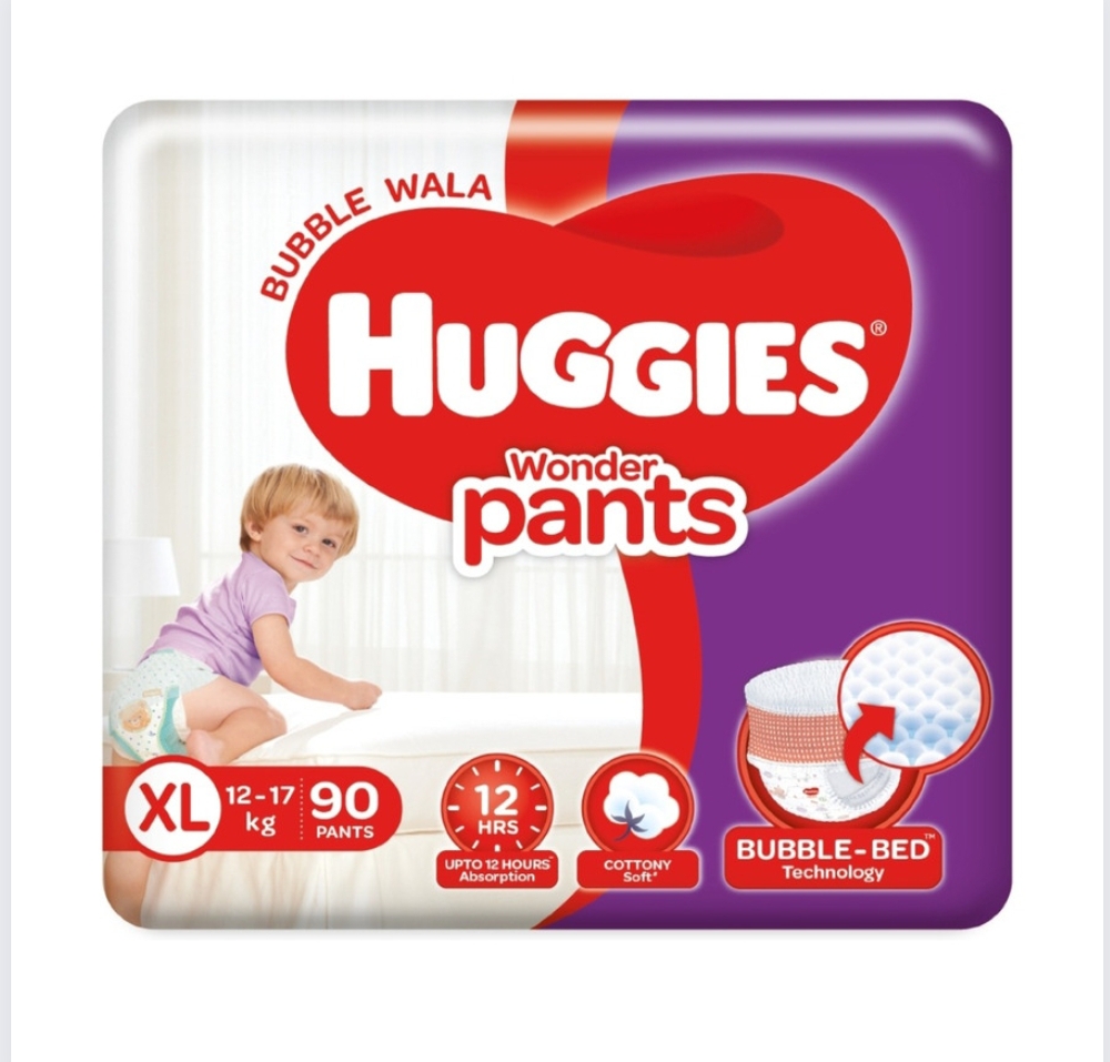 Huggies Wonder Diaper (Pants, XL, 12-17 kg) Price - Buy Online at ₹629 in  India